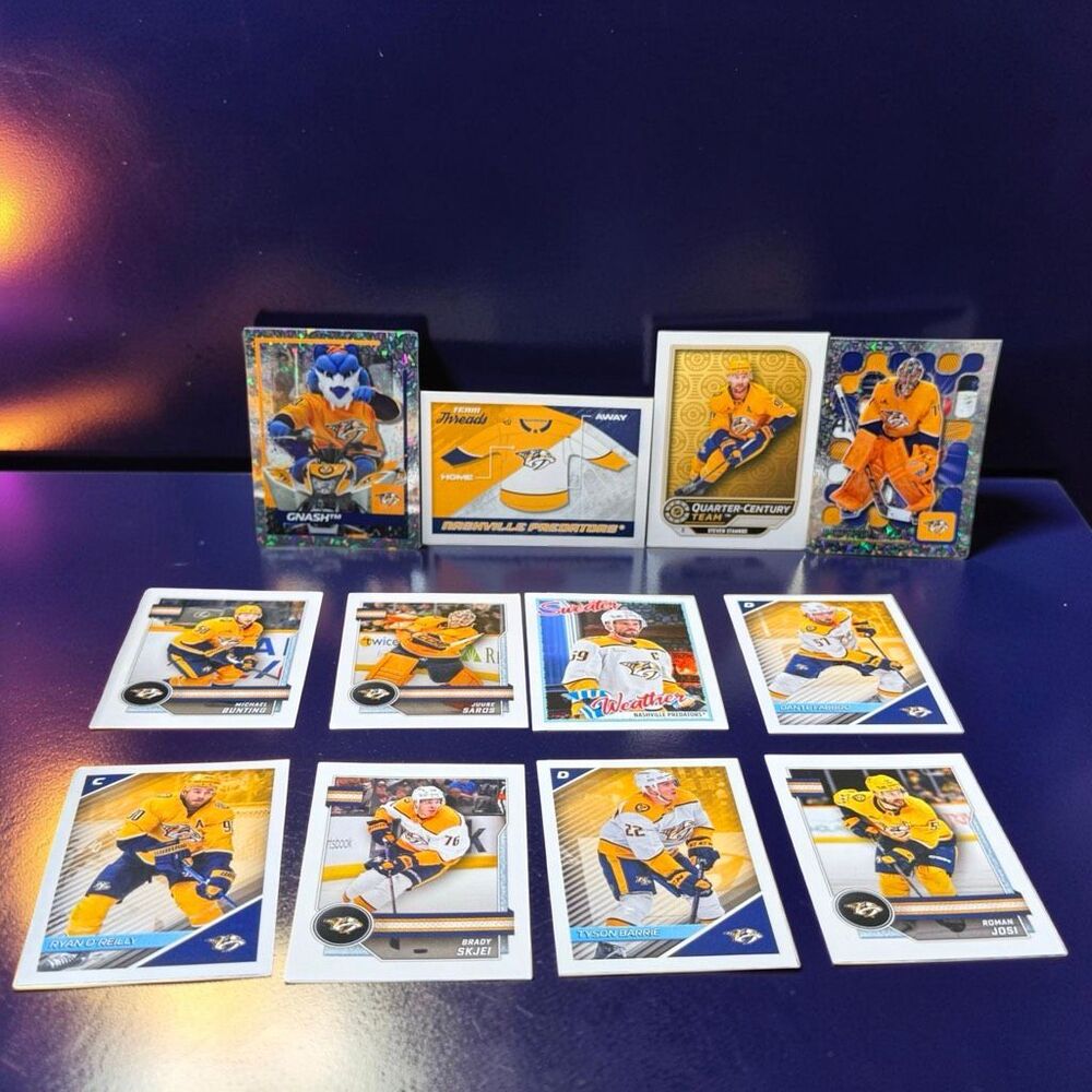 2024-25 Topps NHL Stickers Foil Base Mascot Outdoors Stars Team Lot Nashville